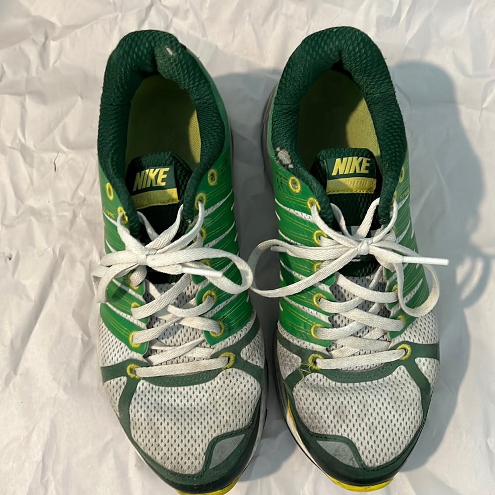 Nike green, yellow and white Lunarlon